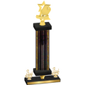 Premium Single Black Glacier Third Place Pickleball Trophy