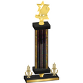 Premium Single Black Glacier Victory Pickleball Trophy