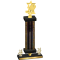 Premium Single Black Glacier Year Pickleball Trophy