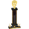 Premium Single Black Glacier Third Place Pickleball Trophy