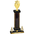 Premium Single Black Glacier Victory Pickleball Trophy