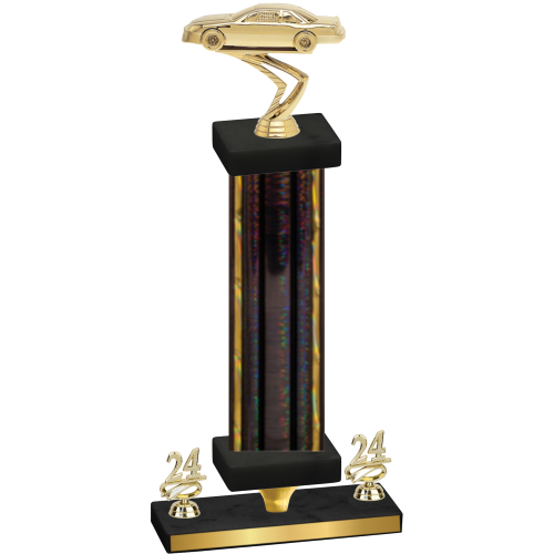 Premium Single Black Glacier Year Cars Trophy