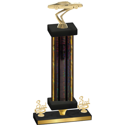 Premium Single Black Glacier Third Place Cars Trophy