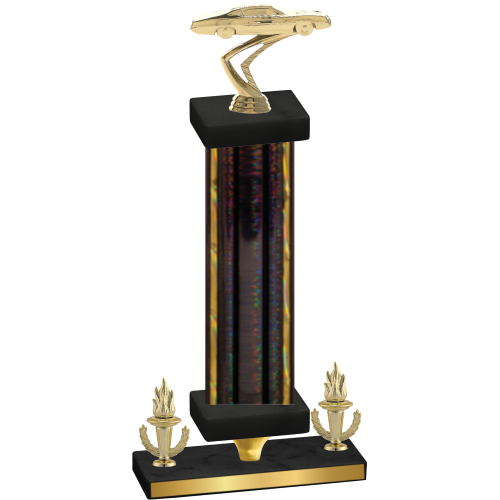 Premium Single Black Glacier Victory Cars Trophy