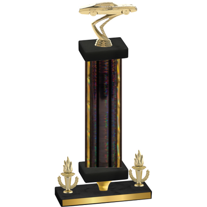 Premium Single Black Glacier Victory Cars Trophy