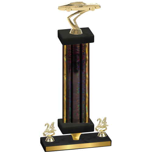 Premium Single Black Glacier Year Cars Trophy