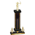 Premium Single Black Glacier Victory Archery Trophy