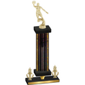 Premium Single Black Glacier Victory Basketball Trophy