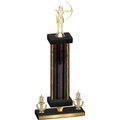 Premium Single Black Glacier Victory Archery Trophy