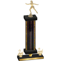 Premium Single Black Glacier Second Place Skater Trophy