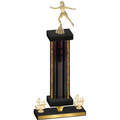 Premium Single Black Glacier Fourth Place Skater Trophy