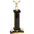 Premium Single Black Glacier First Place Weights Trophy