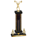 Premium Single Black Glacier Victory Weights Trophy