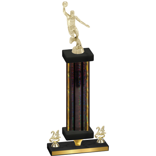 Premium Single Black Glacier Year Basketball Trophy