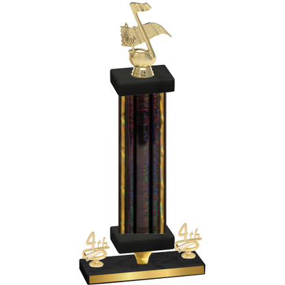 Premium Single Black Glacier Fourth Place Music Trophy