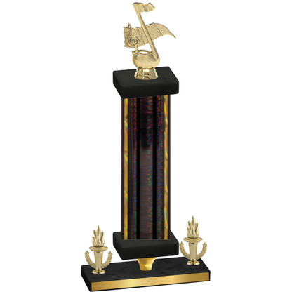 Premium Single Black Glacier Victory Music Trophy