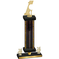 Premium Single Black Glacier Year Golf Trophy