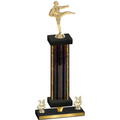 Premium Single Black Glacier Year Karate Trophy