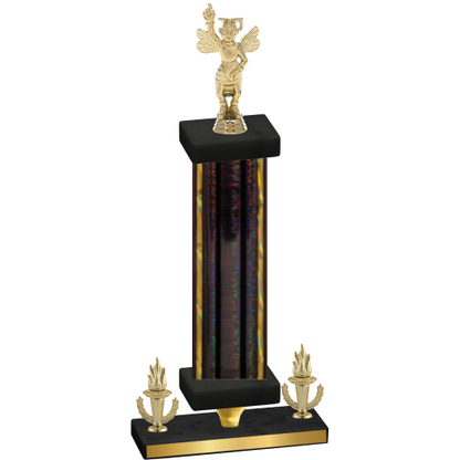 Premium Single Black Glacier Victory Academics Trophy