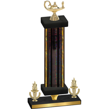 Premium Single Black Glacier Victory Academics Trophy