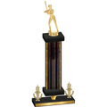 Premium Single Black Glacier Victory Softball Trophy