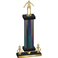 Premium Single Black Carbon Fiber Victory Wrestling Trophy