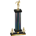 Premium Single Black Carbon Fiber Victory Swimming Trophy