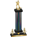 Premium Single Black Carbon Fiber Victory Hockey Trophy