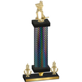 Premium Single Black Carbon Fiber Victory Hockey Trophy