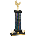 Premium Single Black Carbon Fiber Third Place Victory Trophy