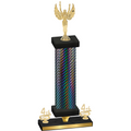 Premium Single Black Carbon Fiber Fourth Place Victory Trophy
