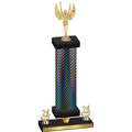 Premium Single Black Carbon Fiber Year Victory Trophy