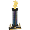 Premium Single Black Carbon Fiber Victory Pickleball Trophy