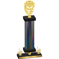 Premium Single Black Carbon Fiber First Place Pickleball Trophy