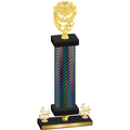 Premium Single Black Carbon Fiber Fourth Place Pickleball Trophy