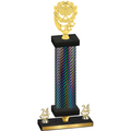 Premium Single Black Carbon Fiber Year Pickleball Trophy