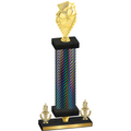 Premium Single Black Carbon Fiber Victory Pickleball Trophy