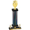 Premium Single Black Carbon Fiber Year Pickleball Trophy