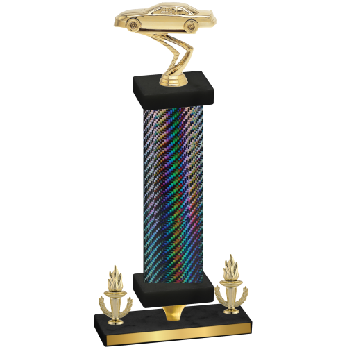 Premium Single Black Carbon Fiber Victory Cars Trophy