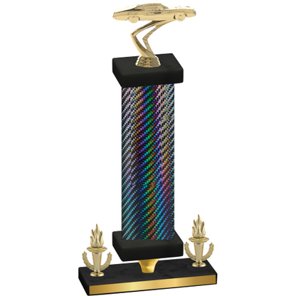 Premium Single Black Carbon Fiber Victory Cars Trophy