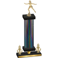 Premium Single Black Carbon Fiber Victory Skater Trophy