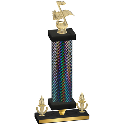 Premium Single Black Carbon Fiber Victory Music Trophy
