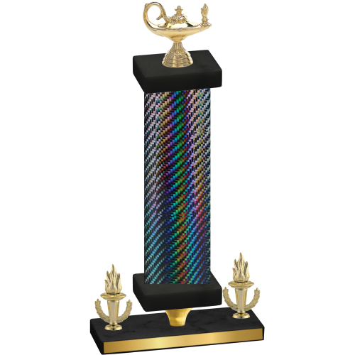 Premium Single Black Carbon Fiber Victory Academics Trophy