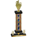 Premium Single Flag USA Year Rugby Trophy