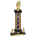 Premium Single Flag USA Victory Football Trophy