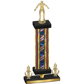 Premium Single Flag USA Victory Wrestling Trophy