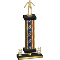 Premium Single Flag USA Year Wrestling Trophy