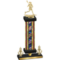 Premium Single Flag USA Victory Lacrosse Trophy