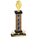 Premium Single Flag USA Third Place Pickleball Trophy