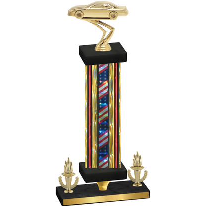 Premium Single Flag USA Victory Cars Trophy